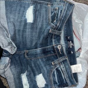 Hollister Blue Jeans with Distressed Details